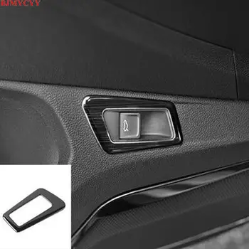 BJMYCYY Automobilių kamieno jungiklis, mygtukas, nerūdijančio plieno, dekoratyvinis rėmelis Audi vw T-ROC TROC 2017 2018 2019 Priedai