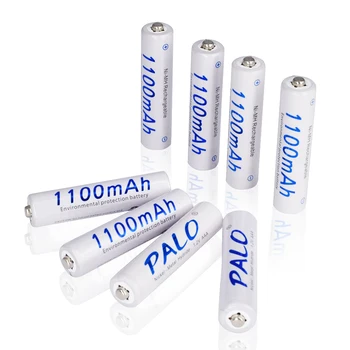 PALO 4Pcs/daug 1100mAh 1.2 V AAA Baterijos Baterias Bateria NI-MH 1.2 V Įkraunamas AAA Akumuliatorius