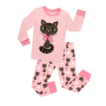 2018 naujų mergaičių katė pižama lėlės pižama nustatyti 18inch vaikų sleepwear vaikai pižamos princesė pijamas kūdikių vienaragis drabužiai