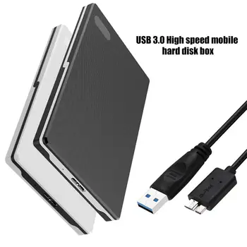 2.5 colio HDD SSD Atveju Sata į USB 3.0-2.0 Adapteris Nemokamai 5 6 Gb / s Box Kietojo Disko Gaubto Paramos 2TB HDD Disko diskoteka duro externo