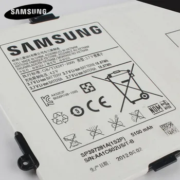 Originalaus Samsung Akumuliatoriaus Galaxy Tab 7.7 P6800 i815 P6810 Originali Tablet Akumuliatorius SP397281A 5100mAh