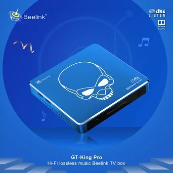 Beelink GT-KING PRO Amlogic S922X-H Smart Android 9.0 TV Box 4GB DDR4 64GB ROM Dolby DTS Garso Klausytis 4K HD Hi-Fi Media Player