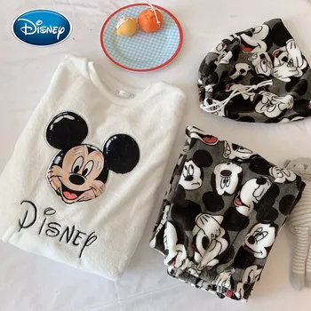 Disney Mergina, Rudenį Ir Žiemą, Flanelė Pižama Mickey Liūtas Karalius Spausdinti Animaciją Saugojimo Krepšys Šiltas Pliušinis Pajama Kostiumas