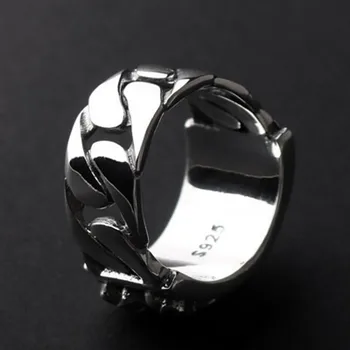 2020 m. naujas nekilnojamojo grynas S925 sterlingas sidabro žiedas vyrų ir moterų pora modelių mados asmenybės kaukolė vyrų žiedas