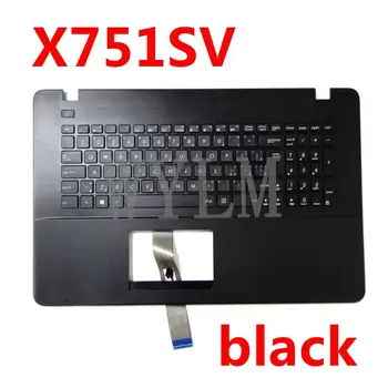 X751SV padengti klaviatūros Asus X751S X751SA X751SJ X751SV Dvikalbiai nešiojamojo kompiuterio klaviatūra rėmas C atveju išorės