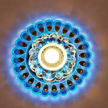 20cm Kristalų LED Spalvinga Šviesos Apšvietimo Kambarį Povas Lubų Šviestuvo Lempos Celling Lempos Husehold apšvietimui