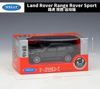 WELLY Diecast Automobilis 1:36 Masto Land Rover Range Rover Sport VISUREIGIS Traukti Atgal Modelio Automobilių Metalo Lydinio, Žaislas Automobilis Berniukas Dovanų Kolekcija