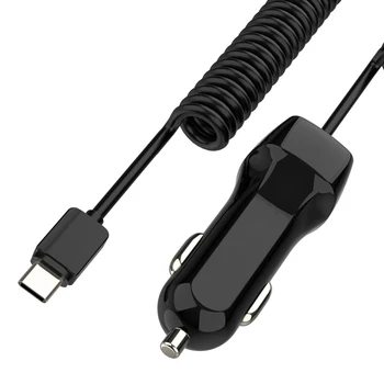 Pavasario USB C Tipo Kabelis Automobilio Stilius Saugojimo Lankstus 2.4 Greito Įkrovimo Kabelis USB C Tipo C Prietaisas Xiaomi 