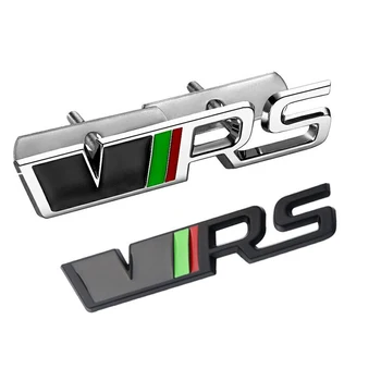 Fot VRS Grilis, sporto Metalo 3D lipdukas, skirtas Vw Skoda Rapid Yeti, už Octavia Fabia automobilio priekinės grotelės ženklelio lipdukai, emblemos