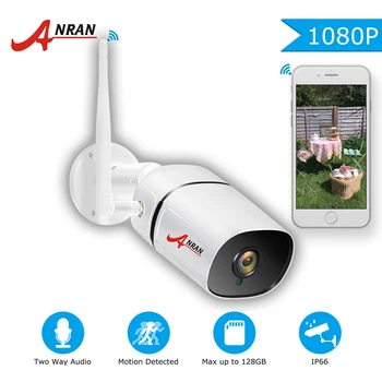 ANRAN 1080P IP Kamera, Wifi Lauko Vandeniui 2.0 MP Apsaugos Kamera, Built-in SD Kortelės Lizdas Bevielis Priežiūros Garso vaizdo Kamera