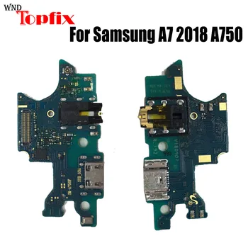 Samsung Galaxy A7 2018 Įkrovimo lizdas Flex Kabelis, atsarginės Dalys, USB Dock Įkroviklis Flex Kabelis Samsung a750 Įkrovimo lizdas
