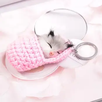 Naujų kūrybinių mielas mažas pelės keychain mergina dovanų moterų maišelį animacinių filmų pakabukas reikmenys, automobilių key chain mados paketų prižiūrėtojų raktinę