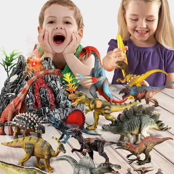Veiksmo Ir Žaislas Duomenys Modelis Brachiosaurus Plesiosaur Tyrannosaurus Dragon Dinozaurų Kolekcija Gyvūnų Surinkimo Modelis Žaislai
