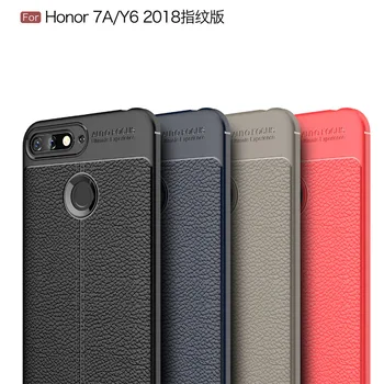 Bylų dėl Garbės 7A Pro Fundas Atveju apie Huawei Honor 7A Pro Y6 2018 Premjero Padengti Anglies Pluošto Fundas Coque Etui Telefono Apvalkalas