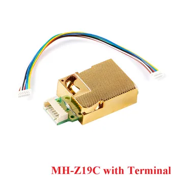 MH-Z19 MH-Z19C IR Infraraudonųjų spindulių CO2 Jutiklio Modulis MH Z19C Anglies Dioksido Dujų Jutiklis NDIR CO2 Stebėti 400-5000ppm UART PWM Išėjimo