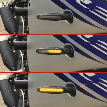 Motociklo Posūkio Signalai, LED Žibintai, Tekantis Vanduo Mirgėjimo Flashers lempa YAMAHA vmax 1200 1700 v max tenere 700 xtz700 xjr1300