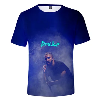 Hip-Hop Reperis Drake 3D Spausdinimo Vaikiški marškinėliai Berniukų/Mergaičių Paauglių Laisvalaikio Tees Streetwear Hiphop Juokinga Marškinėlius Vaikų Drabužiai