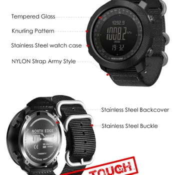 ŠIAURĖS KRAŠTO Smart Laikrodžiai 2020 Vyrų Aukštimatis, Barometras, Kompasas Sporto Smartwatch Veikia Laikrodis Pėsčiųjų Laikrodis atsparus Vandeniui 50M