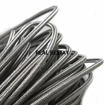 2 metrų per DAUG apie 6mm plieno tinklelio virvėmis už apyrankės juvelyrikos priėmimo apvalus plienas virvės plieno vielos, laidai diy papuošalai rasti
