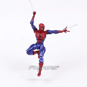 Revoltech Serija NR. 002 žmogus-Voras The Amazing Spider Vyras PVC Veiksmų Skaičius, Kolekcines, Modelis Žaislas 16cm
