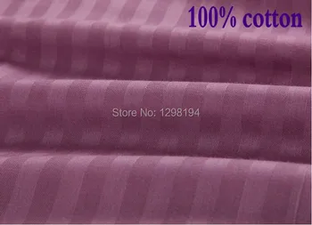 Namų tekstilės medvilnės lakštai juostele čiužinys padengti paklode vientisos spalvos įrengtas lapas lovatiesė twin visą karalienė, karalius, 8 dydis