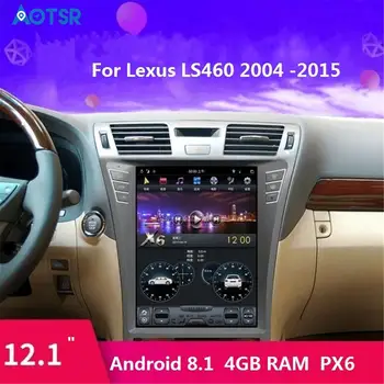 Android 8.1 Tesla stiliaus 4GRAM Automobilių GPS Navigacija, automobilių Jokių DVD Grotuvo Lexus LS460 radijo magnetofonas auto galvos vienetas daugiaformačių