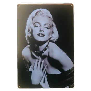 Marilyn Monroe Metalo Skardos Plokštelė Metalo Pasirašyti Plakatas Baro, Klubo, Kazino Siena Lipdukas Dekoras, Paveikslai