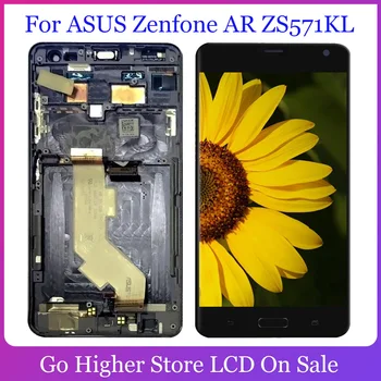 Už ASUS Zenfone AR ZS571KL Lcd Ekranas skaitmeninis keitiklis Jutiklinis Ekranas komplektuojami su Rėmo + Įrankiai