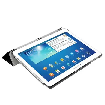 Dangtelis Skirtas Samsung Galaxy Tab Pro 10.1 SM-T520 T525 T521 smart Case - UltraSlim Stovėti knygos Viršelio Atveju SM P600 P601 P605