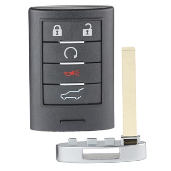 KEYECU 315MHz NBG009768T Keyless Smart Remote Key 4+1 5 Mygtukas Nuotolinio Rakto Pakabuku už Cadillac SRX 2010-M. ATS XTS 2013-m.