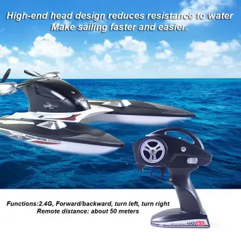 Žaislas Laivas, Baseinai Ežerų Lauko 2.4 GHz Lenktynių Modelio Didelės Spartos RC Valtis Elektros Irklavimo Vandeniui Patvarus Vaikai Suaugusieji