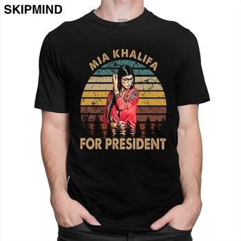 Derliaus Mia Khalifa T-shirt Vyrai Crewneck Trumpas Rankovėmis Callista Filmo Gerbėjas Marškinėlius Medvilnė Tee Viršūnes Juokinga Atsitiktinis Marškinėliai Dovana