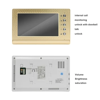 Anchencoky7 colių Vaizdo Duris Telefono Ryšio Vaizdo Doorbell Kameros Palaikymo Elektroninės spynos Atrakinti Namų Saugos Sistemos