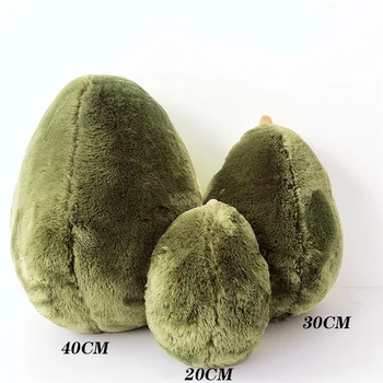 10-60cm mielas gražus Avokado vaisių pliušinis augalų lėlė, minkšta pripildytas vaisių žaislas kawaii animacinių filmų mielas žaislas pagalvėlė vaikų pagalvė