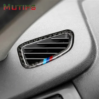 Mutips Automobilio KINTAMOSIOS srovės Lizdo Rėmelis Anglies Pluošto Lipdukas, Oro Kondicionierius, Ventiliacijos, Apdailos Dekoravimo Reikmenys BMW X3 F25 X4 F26 2011-2016