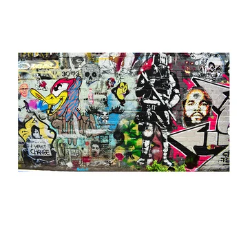 Gatvės Menas, grafiti, Abstraktūs Paveikslai Tapyba Plakatai ir Spausdina Cuadros Banksy Sienos Menas Nuotraukas Kambarį Miegamasis