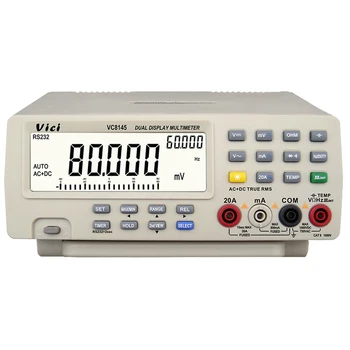 VC8145 4 7/8 Stendo viršuje Multimetras 1000V 20A 80000 Skaičiuoja Skaitmeninis Multimetras testeris Auto Asortimentą Multimetro Digital Voltmeter Ohm