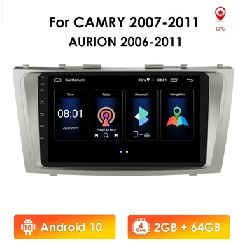 2din Android 9 Automobilio Radijo, GPS Navigacija Toyota Camry 40 50 2007 2008 2009 2010 2011 Car Multimedia Player Stereo Autoradio