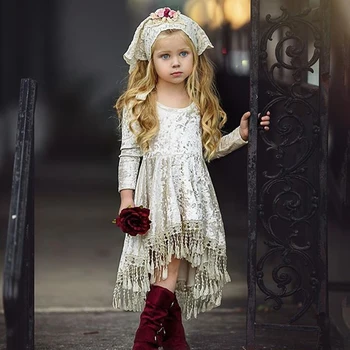 Vaikams Kūdikių Merginos Princesė Suknelė Rudens Žiemos Baby Girl Drabužius Ilgomis Rankovėmis Aksomo Suknelės, Šaliai, Vestuvių Suknelės Vaikams