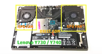 Nešiojamas Pakeitimo Aušintuvo Ventiliatorius Lenovo Legiono Y730 / Y740 / Y9000K (2019 M.) CPU & GPU Aušinimo Ventiliatorius