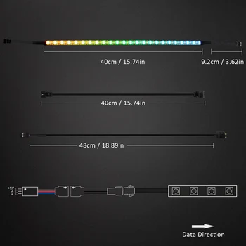 Plokštės Naudojamos 5V 3 Pin PC LED Juosta RGB PC LED Šviesos Juostelės ,Už GIGABYTE RGB Sintezės (5V 3 Pin naudoti LED antraštes)