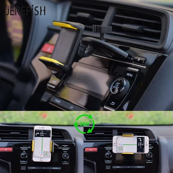 Reguliuojamas 360 Sukimosi Universalus Automobilinis CD Lizdo Mobiliojo Telefono Mount Turėtojas Stovėti 
