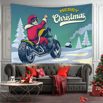 2021 Kalėdų Didelis Gobeleno Sienos Kabo Kalėdų Eglutės Kabinti Medžiaga Dekoratyvinis Audinys Santa Claus Namų Dekoro