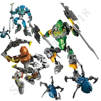 Bionicle Pohatu Kapitonas Akmens Blokai Veiksmų Skaičius, Suderinama su LEPINING 70785 Žaislas