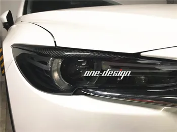 Antys-sodo KF DG stiliaus Aukščiausios kokybės visus nekilnojamojo anglies pluošto Automobilių priekinių žibintų lūpų, antakių slenkstukai Mazda naujas CX5 CX-5 CX-8 2017