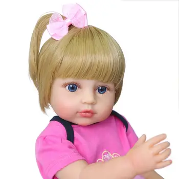 55cm Tikroviškos Lėlės Visą Minkšto Vinilo Bamblys Kūdikiams Tikroviška Cute Girl Žaislas Gimtadienio Dovanos