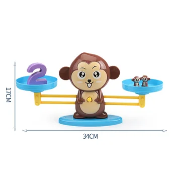 Matematikos Rungtynės Žaidimo Lentos Žaislai Monkey Pusiausvyros Skalės Skaičius Balansas Nušvitimą Skaitmeninis To ir Atimties Matematikos Svarstyklės Žaislai