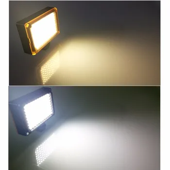 112 Pritemdomi LED Vaizdo Šviesos Įkraunama Panal Šviesos (Balta ir Šilta Šviesa) VEIDRODINIŲ Telefono Kamera Videolight Vestuvių Įrašymas