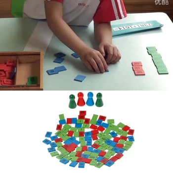 Montessori Medinis Spaudų Žaidimas Matematikos Žaislai, Vaikas, Vaikai, Anksti Mokydami Žaislai, Dovanos