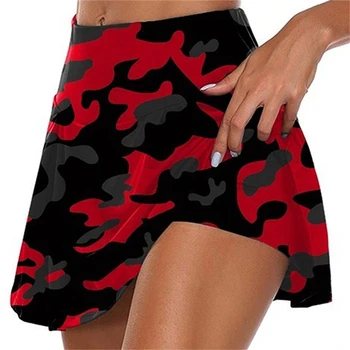 Moterų Mini Sijonas Kamufliažas Spausdinti Seksualus Vasaros Aukštos Ruožas Juosmeniu Sijonai Mados Moterų Streetwear Slim Paplūdimio Minkštas Wrap Sijonai